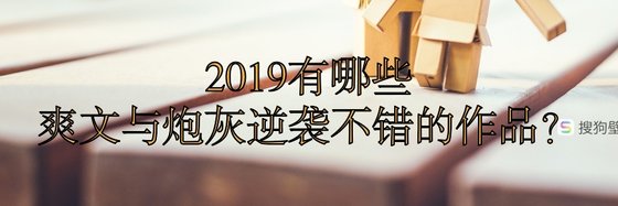 2019有哪些爽文與炮灰逆襲不錯的作品？